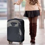 Monochrome Eagle Print Luggage Cover