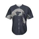 Monochrome Eagle Print Men's Baseball Jersey