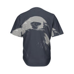 Monochrome Eagle Print Men's Baseball Jersey