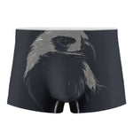 Monochrome Eagle Print Men's Boxer Briefs
