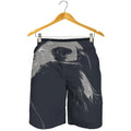 Monochrome Eagle Print Men's Shorts