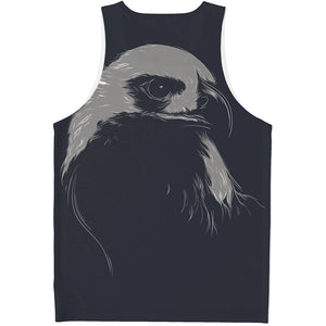 Monochrome Eagle Print Men's Tank Top