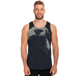 Monochrome Eagle Print Men's Tank Top