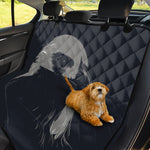 Monochrome Eagle Print Pet Car Back Seat Cover
