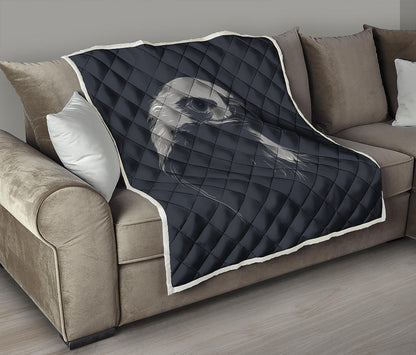 Monochrome Eagle Print Quilt