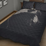 Monochrome Eagle Print Quilt Bed Set