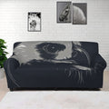 Monochrome Eagle Print Sofa Cover