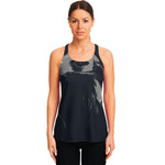 Monochrome Eagle Print Women's Racerback Tank Top