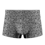 Monochrome Graffiti Hippie Pattern Print Men's Boxer Briefs