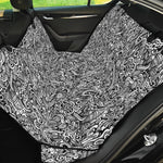 Monochrome Graffiti Hippie Pattern Print Pet Car Back Seat Cover