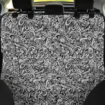 Monochrome Graffiti Hippie Pattern Print Pet Car Back Seat Cover