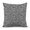 Monochrome Graffiti Hippie Pattern Print Pillow Cover