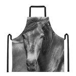 Monochrome Horse Print Apron