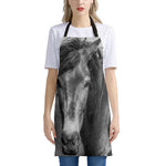 Monochrome Horse Print Apron