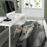 Monochrome Horse Print Area Rug