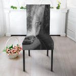 Monochrome Horse Print Dining Chair Slipcover