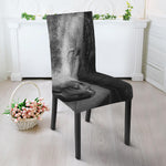 Monochrome Horse Print Dining Chair Slipcover