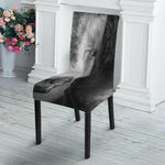 Monochrome Horse Print Dining Chair Slipcover