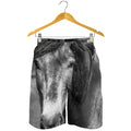 Monochrome Horse Print Men's Shorts