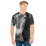 Monochrome Horse Print Men's T-Shirt