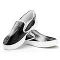 Monochrome Horse Print White Slip On Sneakers