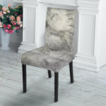 Monochrome Howling Wolf Print Dining Chair Slipcover