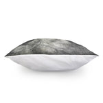 Monochrome Howling Wolf Print Pillow Cover