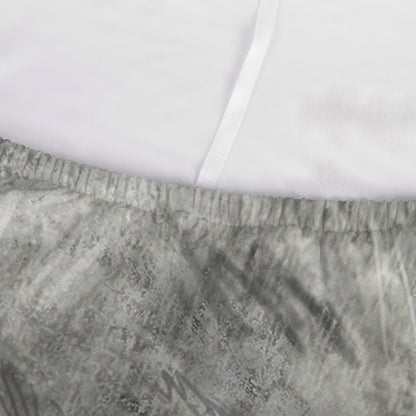 Monochrome Howling Wolf Print Sofa Cover