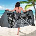 Monochrome Native Indian Portrait Print Beach Sarong Wrap