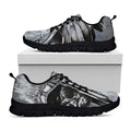 Monochrome Native Indian Portrait Print Black Running Shoes