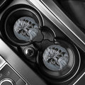 Monochrome Native Indian Portrait Print Car Coasters