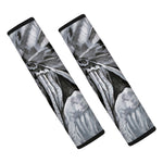 Monochrome Native Indian Portrait Print Car Seat Belt Covers