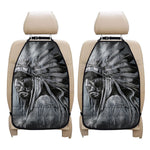 Monochrome Native Indian Portrait Print Car Seat Organizers