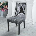 Monochrome Native Indian Portrait Print Dining Chair Slipcover