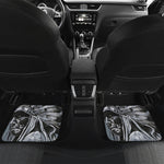 Monochrome Native Indian Portrait Print Front and Back Car Floor Mats