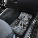 Monochrome Native Indian Portrait Print Front and Back Car Floor Mats