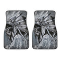 Monochrome Native Indian Portrait Print Front Car Floor Mats