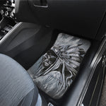 Monochrome Native Indian Portrait Print Front Car Floor Mats
