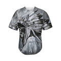 Monochrome Native Indian Portrait Print Men's Baseball Jersey