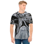 Monochrome Native Indian Portrait Print Men's T-Shirt