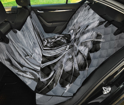 Monochrome Native Indian Portrait Print Pet Car Back Seat Cover