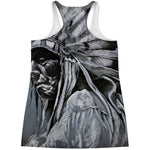 Monochrome Native Indian Portrait Print Women's Racerback Tank Top