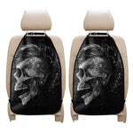 Monochrome Punk Skull Print Car Seat Organizers