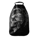 Monochrome Punk Skull Print Car Seat Organizers