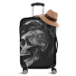 Monochrome Punk Skull Print Luggage Cover