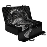 Monochrome Punk Skull Print Pet Car Back Seat Cover
