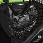 Monochrome Punk Skull Print Pet Car Back Seat Cover