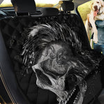 Monochrome Punk Skull Print Pet Car Back Seat Cover