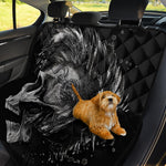 Monochrome Punk Skull Print Pet Car Back Seat Cover