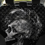Monochrome Punk Skull Print Pet Car Back Seat Cover